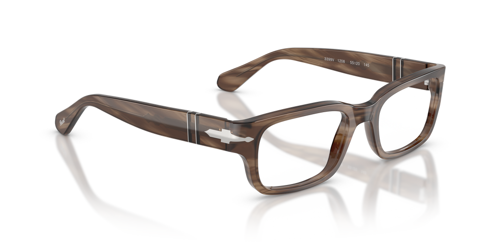 Persol PO3399V with Striped Brown Frame - Image 3
