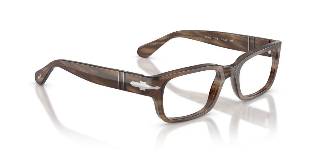 Persol PO3399V with Striped Brown Frame - Image 3