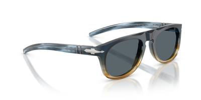 Persol PO3401S - Persol &amp; Cassina Limited Edition with Blue Striped Sand Frame and Blue Lenses - Image 3