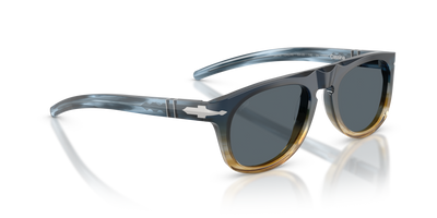 Persol PO3401S - Persol &amp; Cassina Limited Edition with Blue Striped Sand Frame and Blue Lenses - Image 3