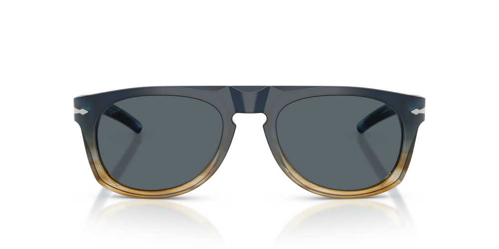 Persol PO3401S - Persol &amp; Cassina Limited Edition con Montatura Blue Striped Sand e Lenti Blu - Immagine 2