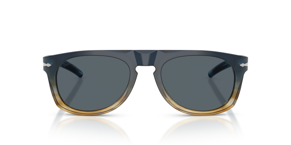 Persol PO3401S - Persol &amp; Cassina Limited Edition with Blue Striped Sand Frame and Blue Lenses - Image 2