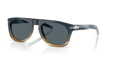 Persol PO3401S - Persol &amp; Cassina Limited Edition with Blue Striped Sand Frame and Blue Lenses - Image 1
