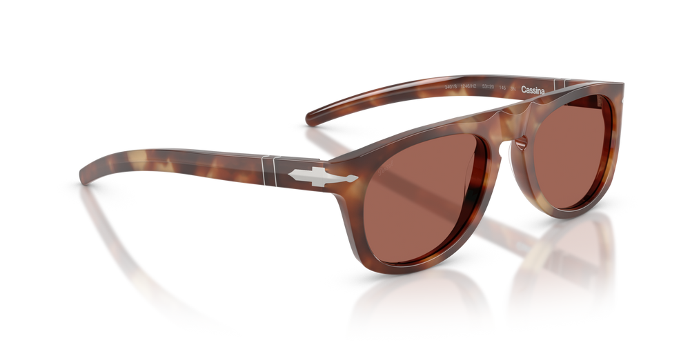 Persol PO3401S - Persol &amp; Cassina Collection with Light Havana Frame and Brown Lenses - Image 3