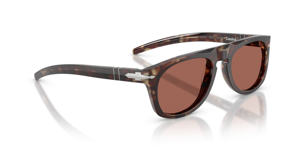 Persol PO3401S - Persol &amp; Cassina Collection with Light Havana Frame and Brown Lenses - Image 3