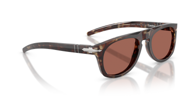 Persol PO3401S - Persol &amp; Cassina Collection with Light Havana Frame and Brown Lenses - Image 3