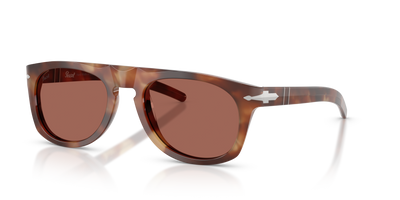 Persol PO3401S - Persol &amp; Cassina Collection with Light Havana Frame and Brown Lenses - Image 1