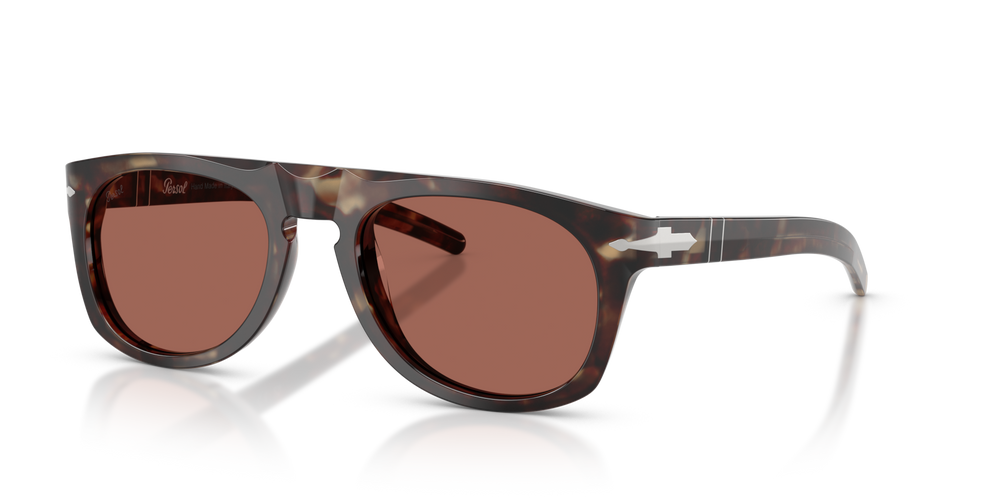 Persol PO3401S - Persol &amp; Cassina Collection with Light Havana Frame and Brown Lenses - Image 1
