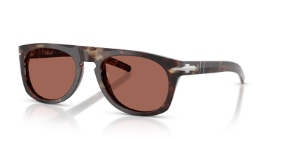 Persol PO3401S - Persol &amp; Cassina Collection with Light Havana Frame and Brown Lenses - Image 1
