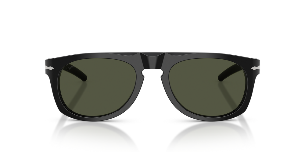 Persol PO3401S - Persol &amp; Cassina Collection with Black Frame and Green Lenses - Image 2