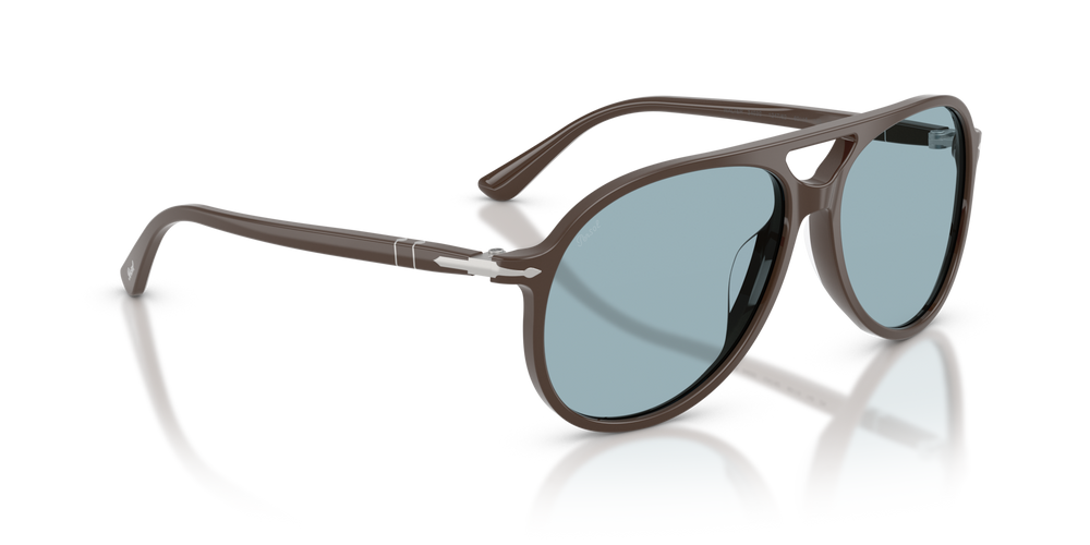 Persol PO3403S - Walter with Solid Brown Frame and Blue Lenses - Image 3