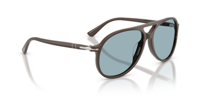 Persol PO3403S - Walter with Solid Brown Frame and Blue Lenses - Image 3