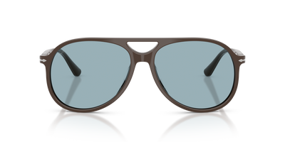 Persol PO3403S - Walter with Solid Brown Frame and Blue Lenses - Image 2