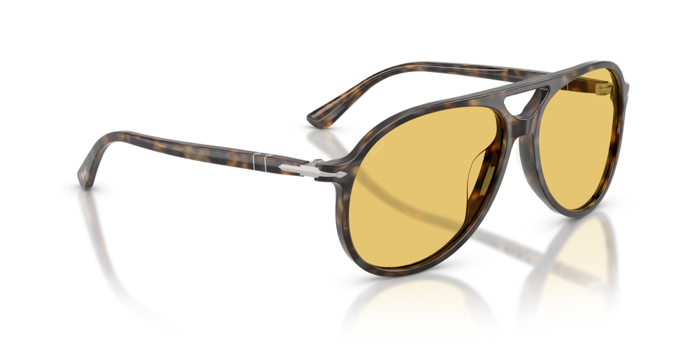 Persol PO3403S - Walter with Dark Havana Frame and Yellow Lenses - Image 3