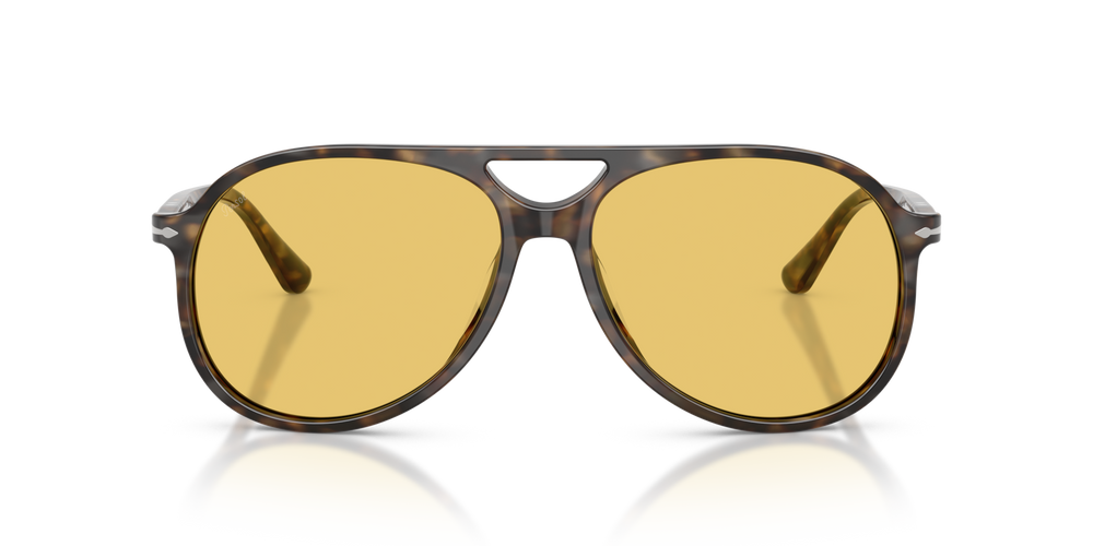 Persol PO3403S - Walter with Dark Havana Frame and Yellow Lenses - Image 2