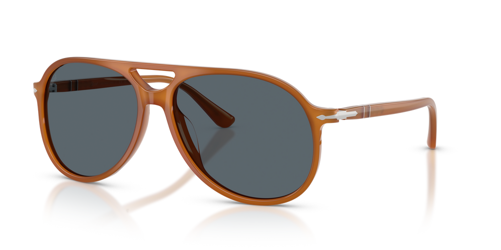 Persol PO3403S - Walter with Dark Honey Frame and Blue Lenses - Image 1