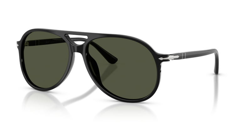 Visita PO3403S - Walter com armação Black e lentes Green