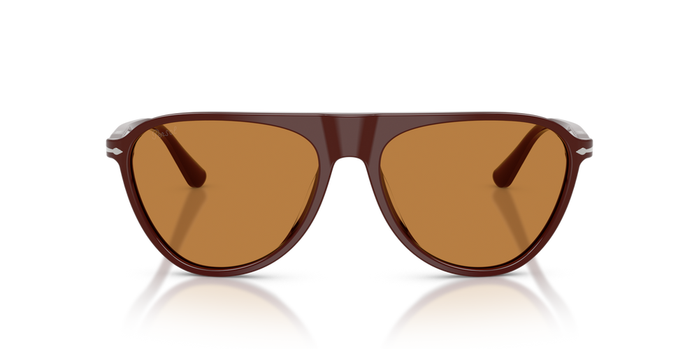 Persol PO3404S with Solid Bordeaux Frame and Brown Lenses - Image 2