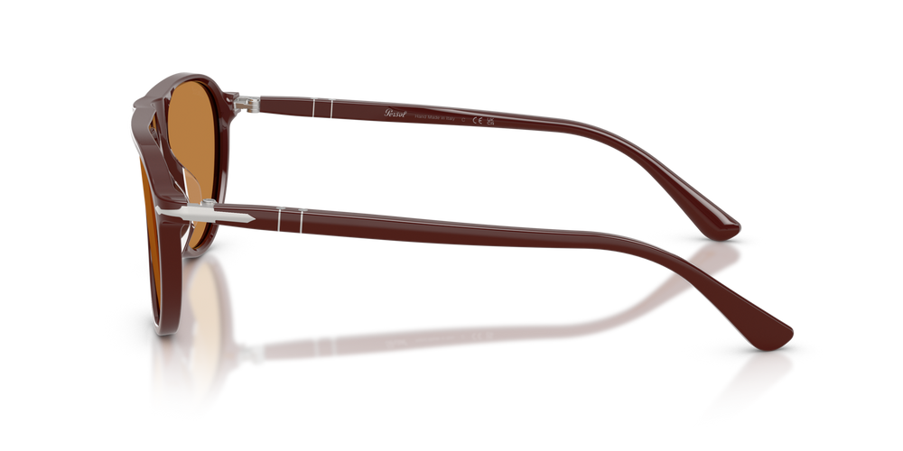 Persol PO3404S with Solid Bordeaux Frame and Brown Lenses - Image 4
