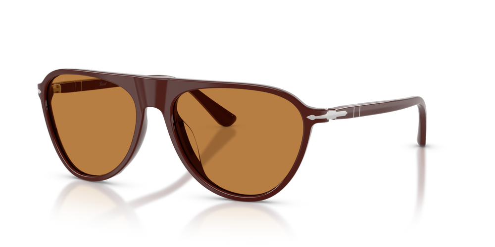 Persol PO3404S with Solid Bordeaux Frame and Brown Lenses - Image 1