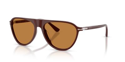 Persol PO3404S with Solid Bordeaux Frame and Brown Lenses - Image 1