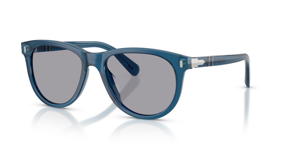 Persol PO3408S with Opal Blue Frame and Grey Lenses - Image 1