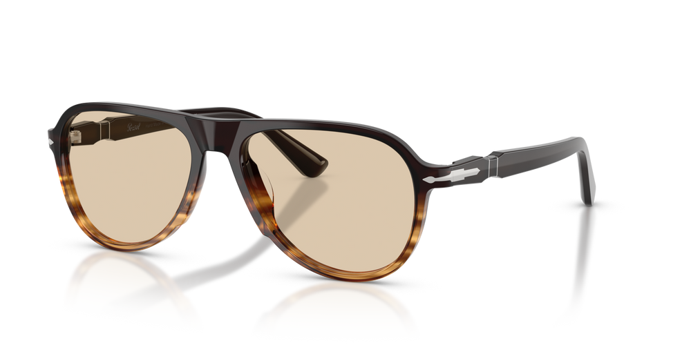 Persol PO3411V con Montatura Brown Striped Amber - Immagine 1