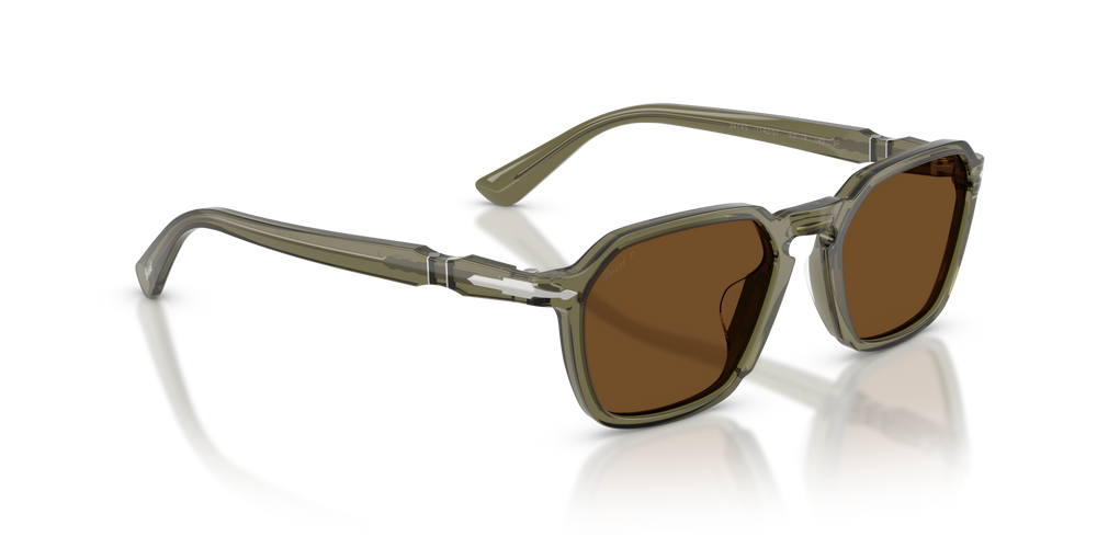 Persol PO3414S with Oliva Green Frame and Brown Lenses - Image 3