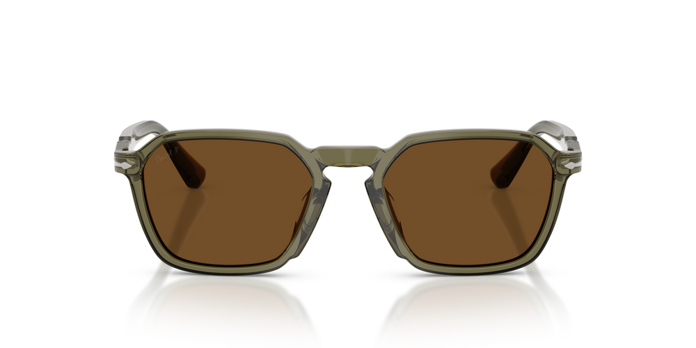 Persol PO3414S with Oliva Green Frame and Brown Lenses - Image 2