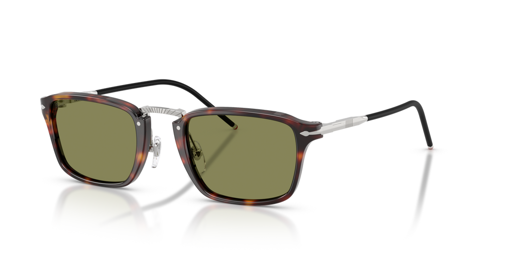 Persol PO3417S - Persol &amp; Olivetti Collection mit Havana Gestell und Grün Gläsern - Bild 1