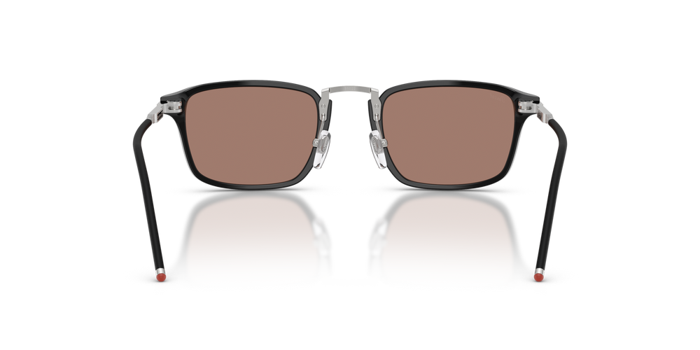 Persol PO3417S - Persol &amp; Olivetti Collection mit Schwarz Gestell und Braun Gläsern - Bild 5