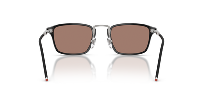 Persol PO3417S - Persol &amp; Olivetti Collection mit Schwarz Gestell und Braun Gläsern - Bild 5