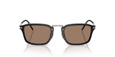 Persol PO3417S - Persol &amp; Olivetti Collection mit Schwarz Gestell und Braun Gläsern - Bild 2