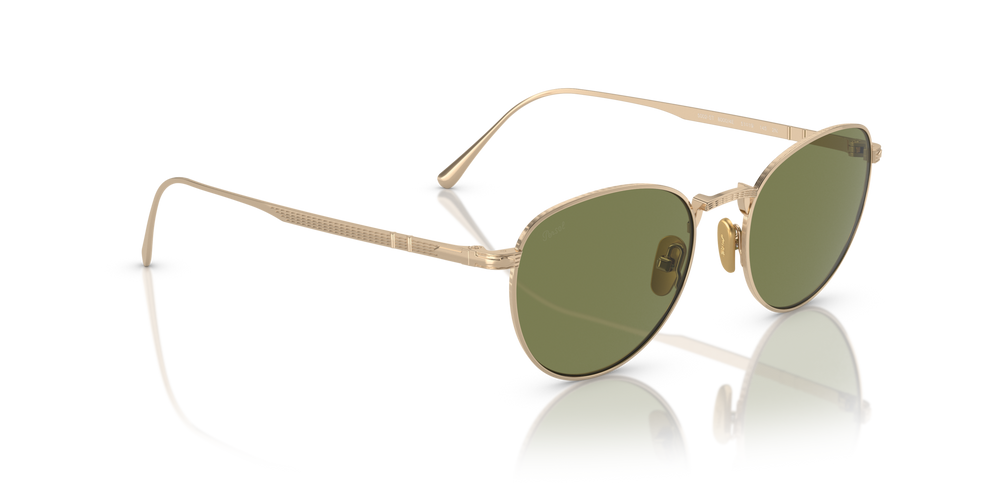 Persol PO5002ST with Gold Frame and Green Lenses - Image 3