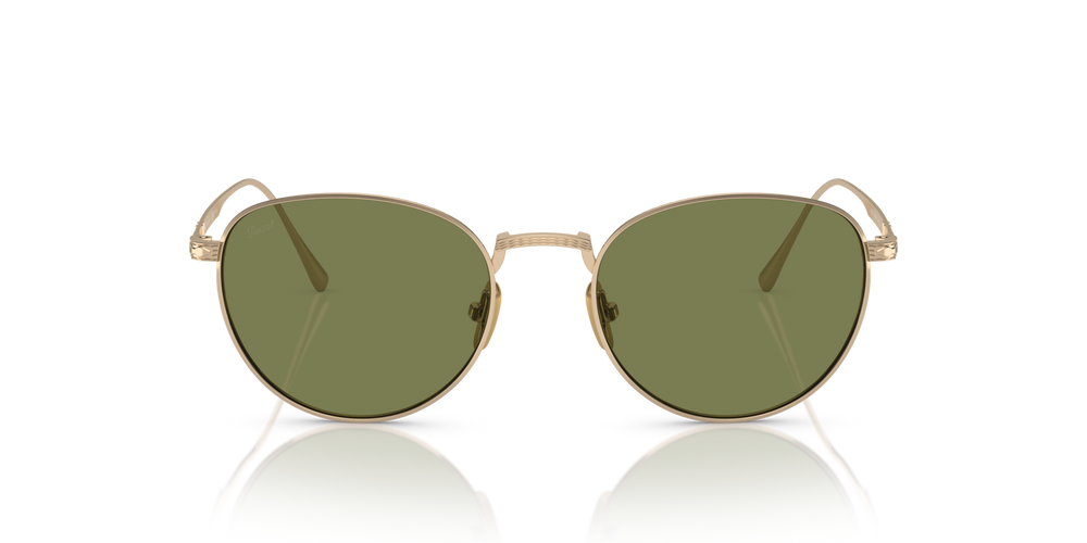 Persol PO5002ST with Gold Frame and Green Lenses - Image 2