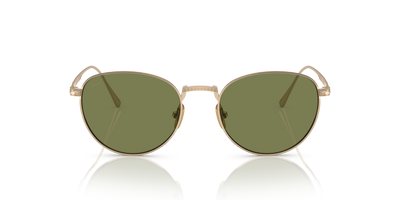 Persol PO5002ST with Gold Frame and Green Lenses - Image 2