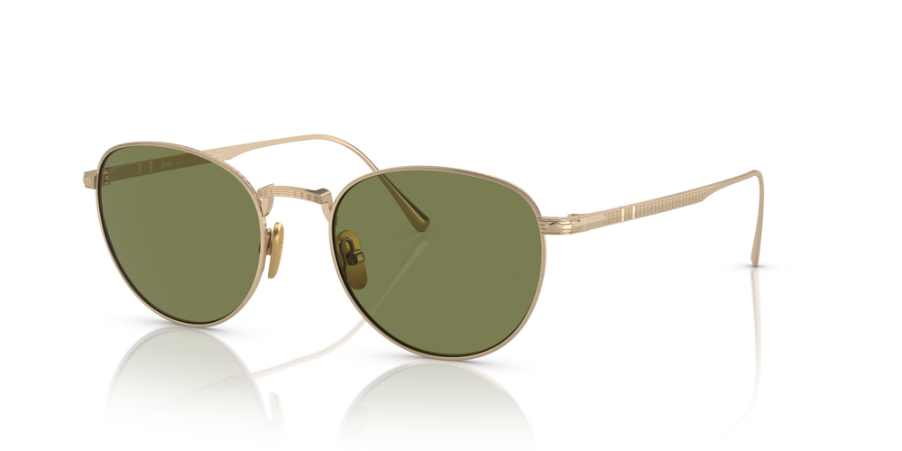 Persol PO5002ST with Gold Frame and Green Lenses - Image 1