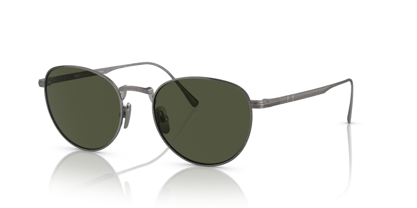 Persol PO5002ST with Pewter Frame and Green Lenses - Image 1