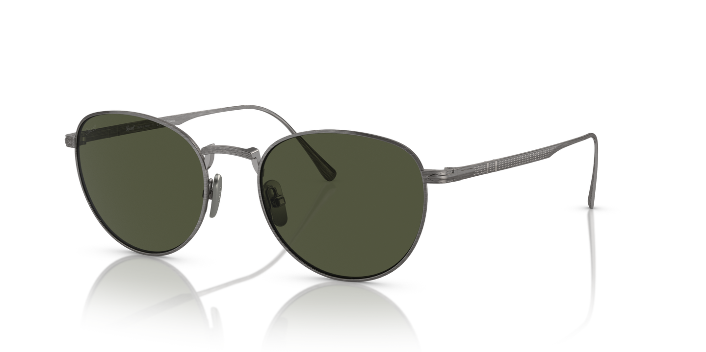 Persol PO5002ST with Pewter Frame and Green Lenses - Image 1