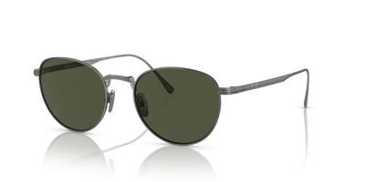 Persol PO5002ST with Pewter Frame and Green Lenses - Image 1