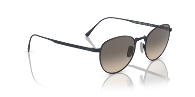 Persol PO5002ST con Montura Azul Marino Cepillado y Lentes Gris - Imagen 3