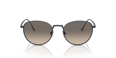 Persol PO5002ST con Montura Azul Marino Cepillado y Lentes Gris - Imagen 2