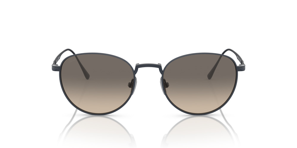 Persol PO5002ST con Montura Azul Marino Cepillado y Lentes Gris - Imagen 2