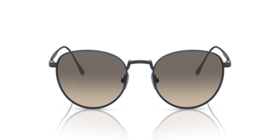 Persol PO5002ST con Montura Azul Marino Cepillado y Lentes Gris - Imagen 2