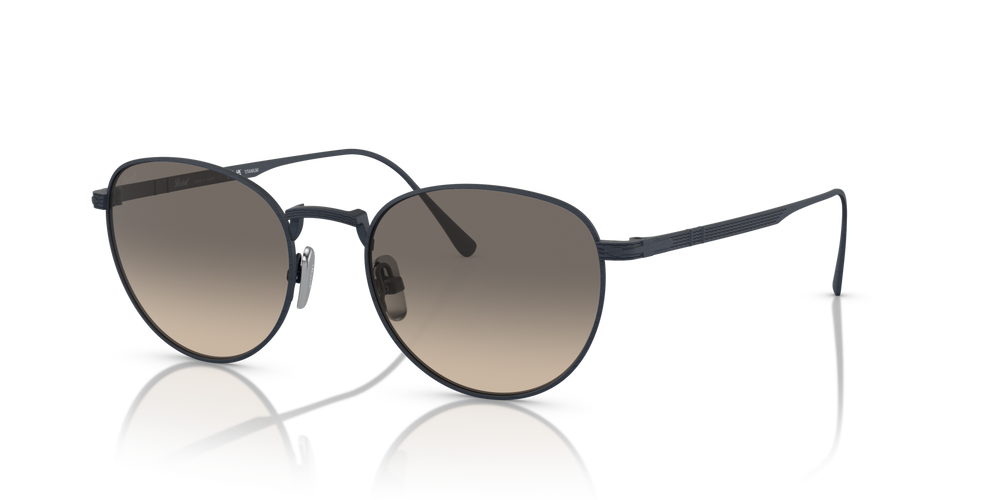 Persol PO5002ST con Montura Azul Marino Cepillado y Lentes Gris - Imagen 1