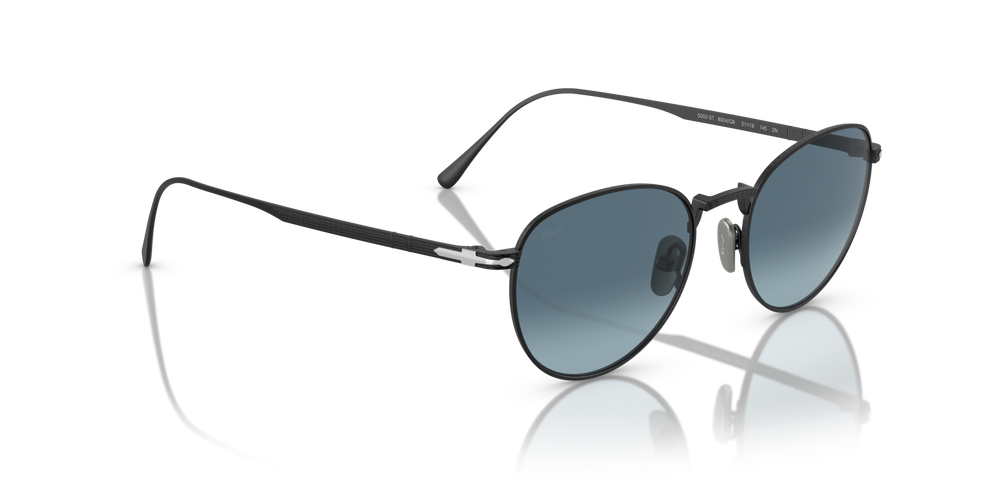 Persol PO5002ST with Matte Black Frame and Blue Lenses - Image 3
