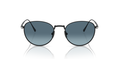Persol PO5002ST with Matte Black Frame and Blue Lenses - Image 2