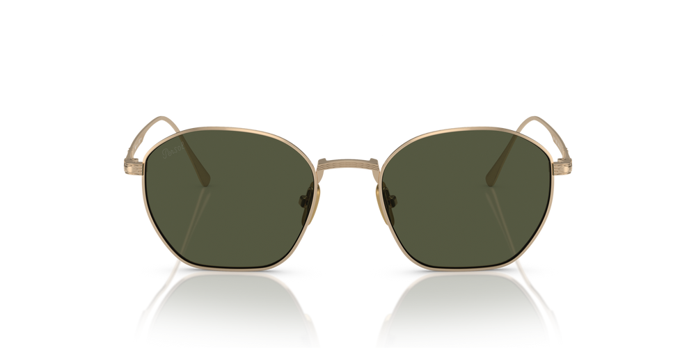 Persol PO5004ST with Gold Frame and Green Lenses - Image 2