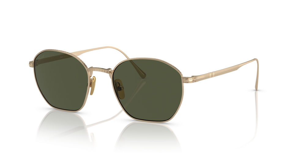 Persol PO5004ST with Gold Frame and Green Lenses - Image 1