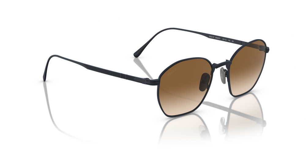 Persol PO5004ST mit Marineblau gebürstet Gestell und Braun Gläsern - Bild 3